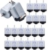 MTDELE 20Pcs Mini Small DC Motors 1.5V 3V 5V 6V