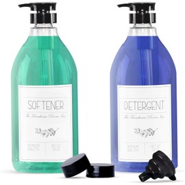 The Farmhouse Room Pump for Laundry Softener, Detergent, Liquid Soap & Bleach Bottles Ideal for Plastic or Glass Containers Leak Proof and BPA-Free