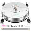 16.5" Pressure Washer Surface Cleaner with 4 Wheels - Stainless