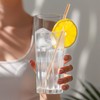 Potchen 500 Pcs Biodegradable Sugarcane Straws Disposable 7.8'' Drinking Smoothie