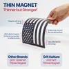GRITKULTURE American Flag Perfect-Cut Super Magnet 2 Pack for Trucks,