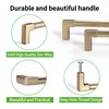 TUNNY 10 Pack Classic Solid Cabinet Handles-6.3"/160mm Screw Spacing Champagne