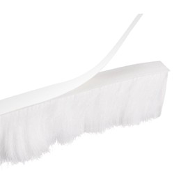 uxcell Weather Stripping Brush, 20ft L x 0.35" W x 0.9" H Self-Adhesive Seal Weatherstrip Sweep Brush White for Door Window