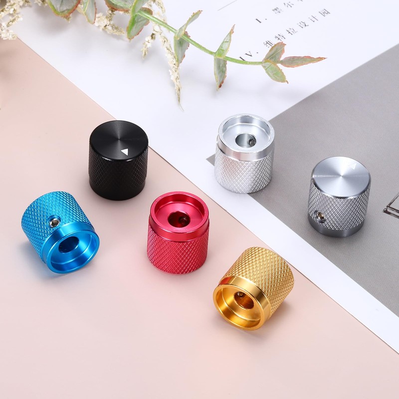 MECCANIXITY 2PCS Guitar Knobs Metal, Volume Tone Control Dome Knobs