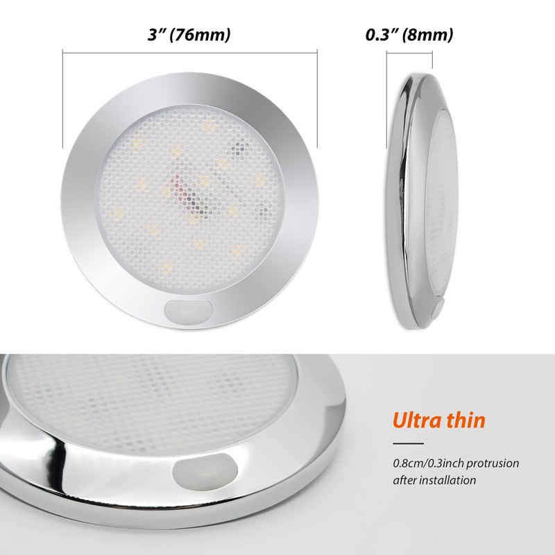 Dream Lighting Interior 12V LED Ceiling Light RVs Caravan Camper