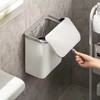 Wall Mounted Trash Bin Space Saving Hanging Garbage Can for
