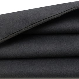 Leeyunbee Microfibre Towel Set of 2 - 160 x 80 cm Bath Towel Large + 80 x 40 cm Small Towel, Quick-Drying Sports Towel, Compact Microfibre Towels, Travel Towel, Beach Towel (Black)