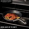 Calphalon Signature Hard-Anodized Nonstick Wok, 12", Flat-Bottom, Oven-Safe, PFOA-Free, Black