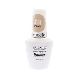 Cuccio Pro Brush-On Colour Builder Soak-Off Gel - Calcium Enriched - Easy Brush-On - Perfect Light Color - Reinforce, Build, Shape And Extend The Natural Nail - Bare Nude - 0.43 Oz Nail Polish