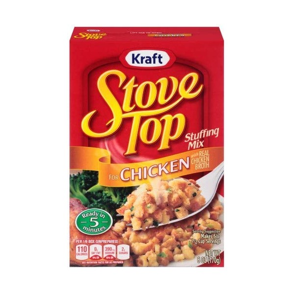 Kraft Stove Top Stuffing, Chicken (Pack of 4)