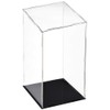 TOCHUN Acrylic Clear Display Case with Black Base,15 x 15