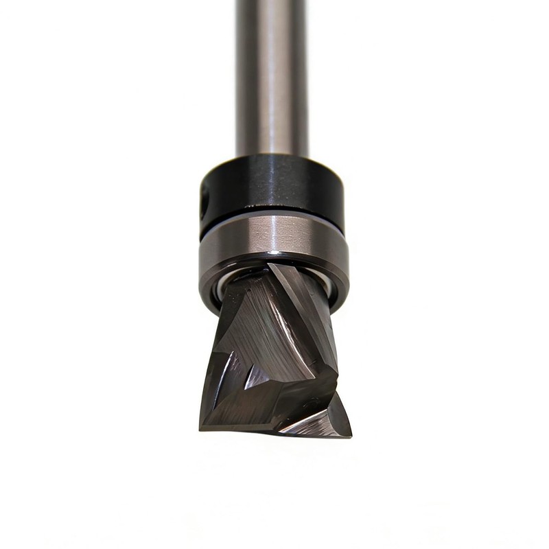Top Bearing Compression Flush Trim Router Bit 1/4 Shank Pattern