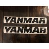 Yanmar 18” Sticker Black (2 Set) Decal Excavator Construction Loader