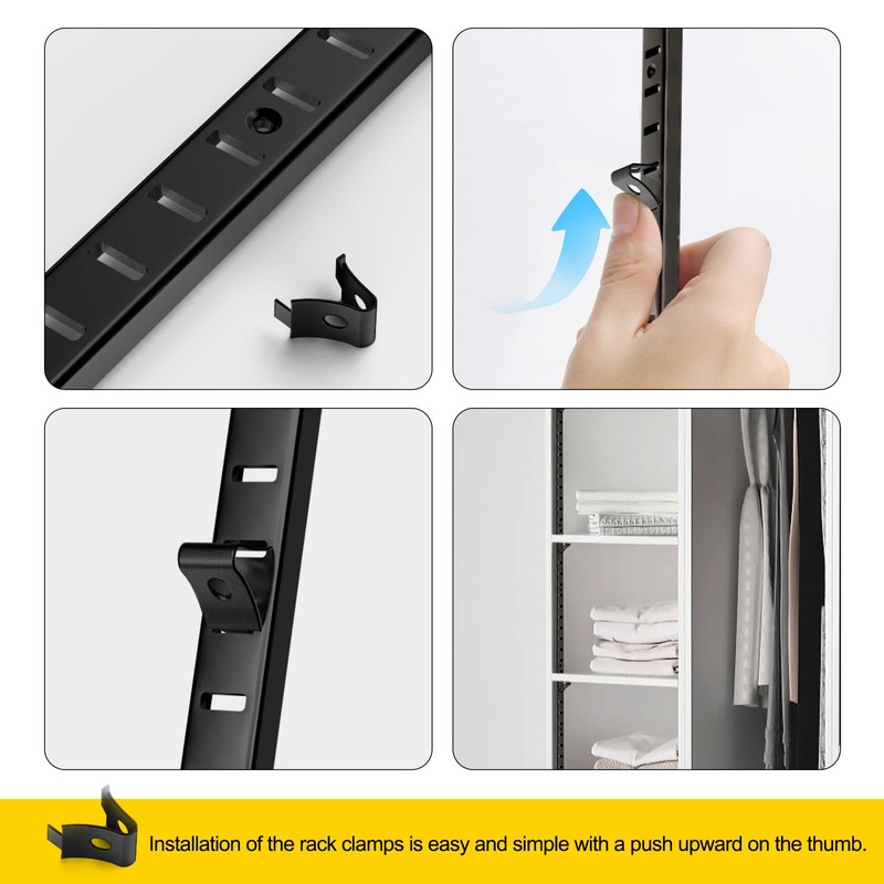 6 Pcs 36 Inch Shelf Pilaster Adjustable Shelf Brackets Stainless