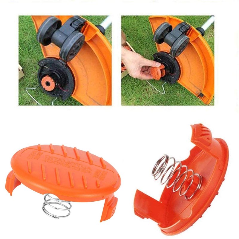 Jicyor Pack of 4 Trimmer Thread Spool, Trimmer Spool Cap,