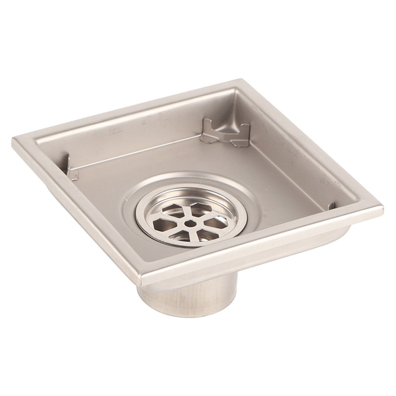 Home Stainless Steel Square Shape Antiodor Bathroom Floor Drain Waste