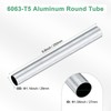 M METERXITY 1-Pack 250mm 6063 Aluminum Round Tube, 27mm ID