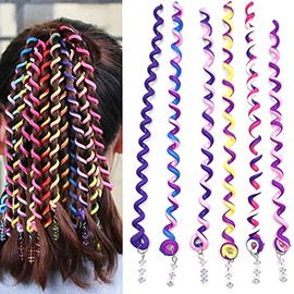 ZEVONDA Women Girl Hair Braider - Hair Styling Twister Clip Elastic Hair Rope Hair Braiders Tool Hair DIY Accessories 6 PCS/Set