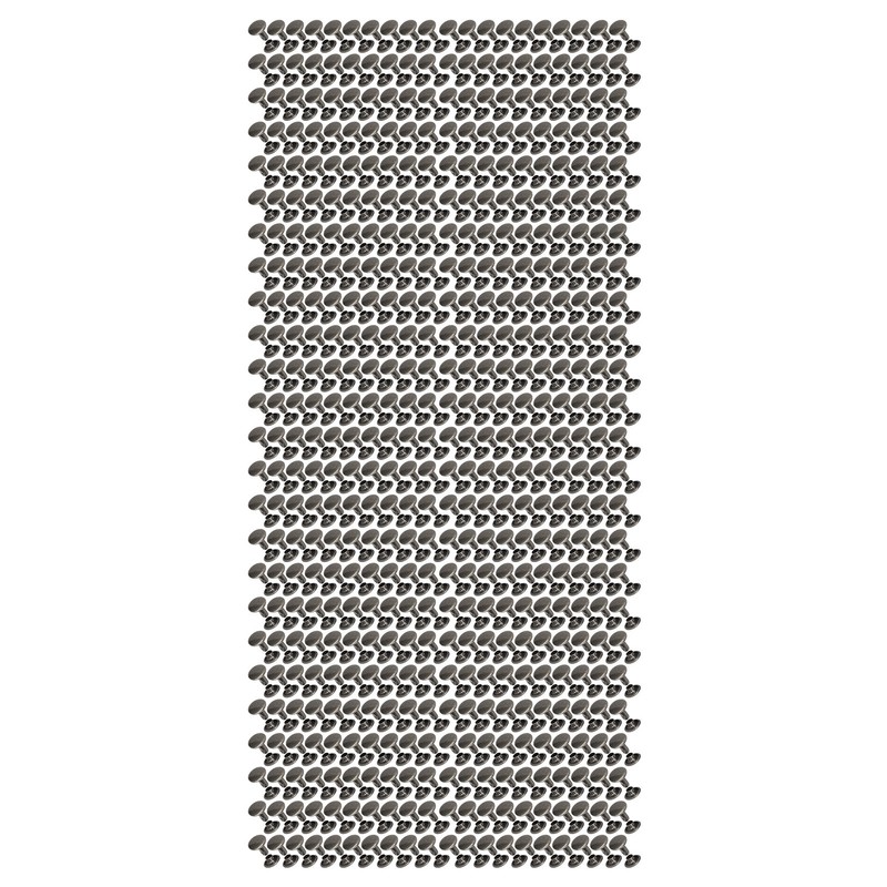 500 Sets Leather Rivets 8x8mm Electroplating Process High Hardness Iron