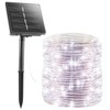 Solar Rope String Lights Outdoor 72Ft 200 Led Waterproof Solar