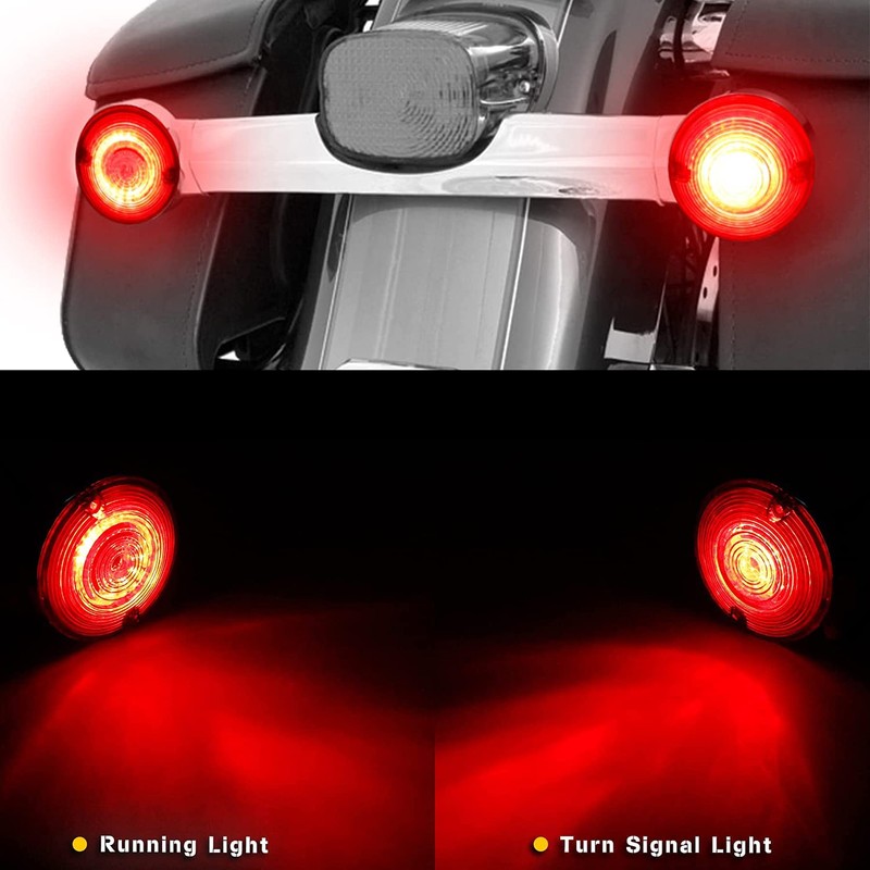 NTHREEAUTO 3 1/4 inch 1157 LED Turn Signals Front Rear