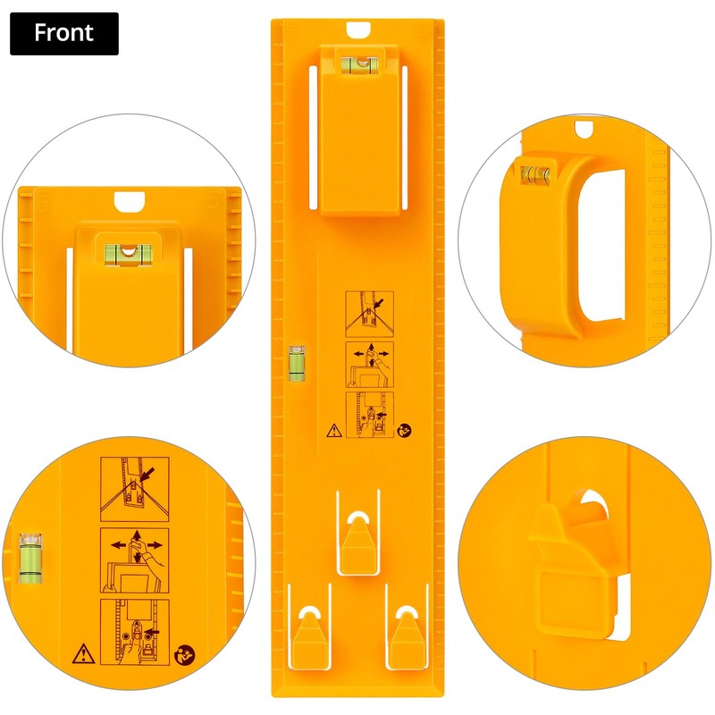 QWORK® Picture Hanging Tool with Built-in Levels – Easy Hang