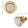 Newhouse Hardware FMBL Lighted Doorbell Button, 1-Pack, Brass