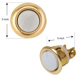Newhouse Hardware FMBL Lighted Doorbell Button, 1-Pack, Brass