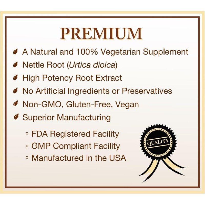 Natural Choice Botanicals Stinging Nettle Root Extract Supplement - 120