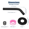 Shower Pipe Arm with Flange, Wall Mount Replacement Angle Shower