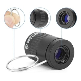 MiOYOOW Mini Monocular Telescope, Portable Optical Focus Spotting Scopes with Metal Ring for Sporting Events Bird Watching Hunting Camping Travelling