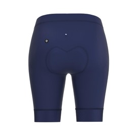 INBIKE Women's Short Padded Summer Cycling Shorts with Pockets Elastic Quick Drying High Waist Breathable Cycling Shorts with Seat Padding Spring, blue, L