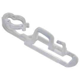 Northlight 26ct All-in-One Universal Gutter and Shingle Christmas Light Clips, 3.5", Clear