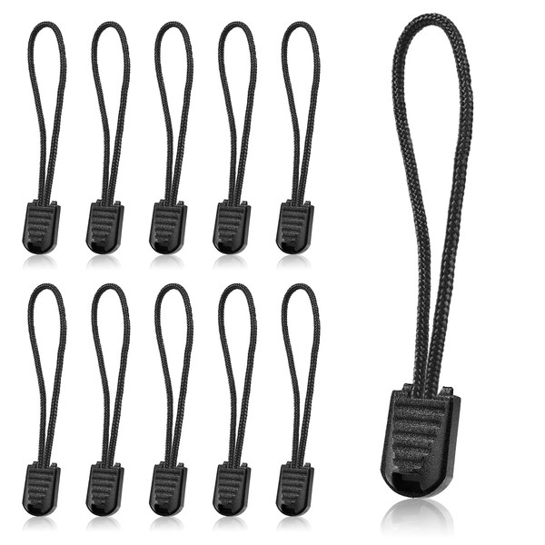 10 Pack Paracord Zipper Pull Replacment Pulls Tabs for Keys,