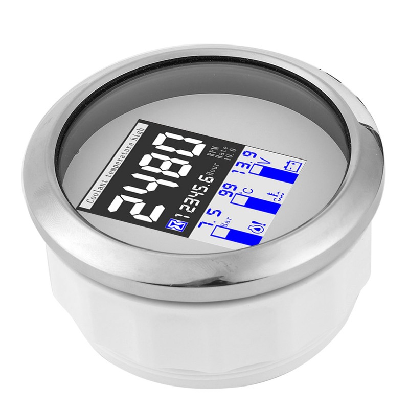 85mm Integrated Gauge Multifunction IP67 316 Stainless Steel Boats Yachts