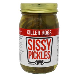 Killer Hogs Sissy Sweet Pickles | Always Crisp Sweet Pickles for BBQ, Grill, and Everyday Meals | 16 oz