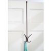 InterDesign Axis Easy Reach 24" Quad Hook, Over the Door