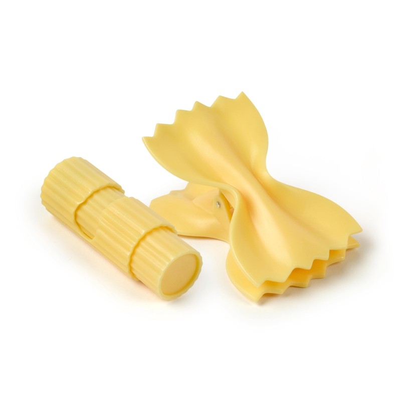 Genuine Fred SNACKARONI Pasta Bag Clips, Set of 4, Two