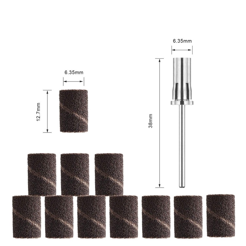 JCMASTER sanding sleeve for nail cutter, manicure, pedicure.