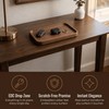 Walnut Wood Tray with Non-Slip Feet, 10 x 6 Inch