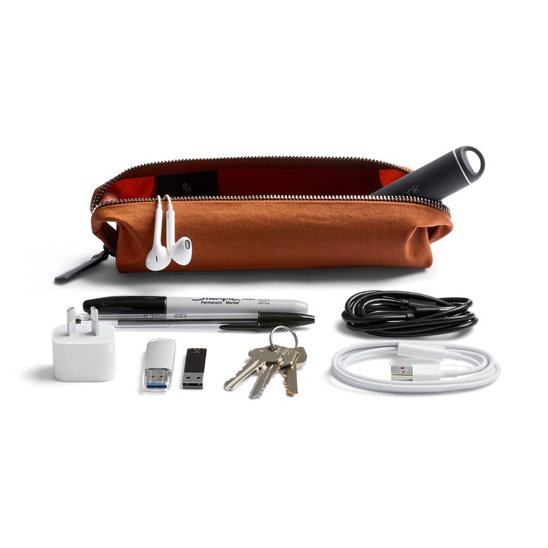 Bellroy Pencil Case, Work Accessories (Pens, Cables, Stationery, Accessories), Bronze