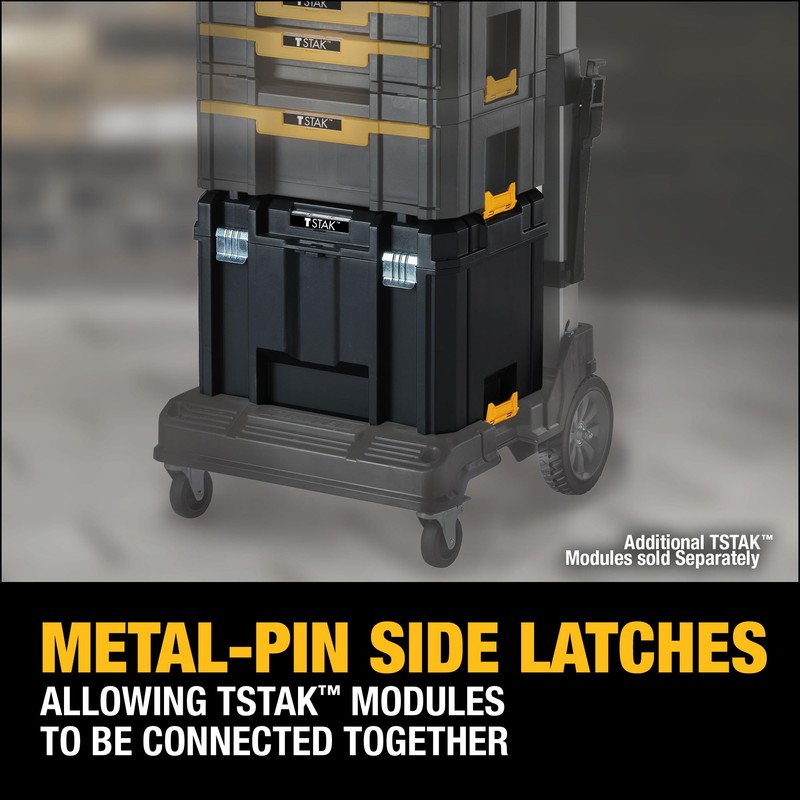 DEWALT TSTAK Tool Box, Extra Large Design, Removable Tray for