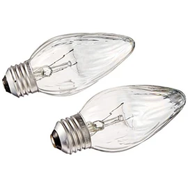 G E LIGHTING 75340 Flame Shaped Auradescent Bulb, 25W, 2-Pack