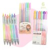 Chaogi Set Plumas Gel 6 Piezas Colores Pastel Papeleria +