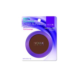 NICKA K New York Mineral Cream to Powder 0.53oz, MP202 Chocolate