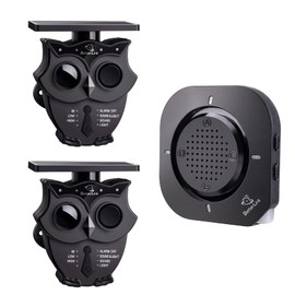 1/2 Mile Long Range Solar Wireless Driveway Alarm System IP65 Weatherproof Outdoor Motion Detectors&Sensor 120dB Siren Sound Light Security Alert System Monitor&Protect Outdoor/Indoor Property(1R2S)