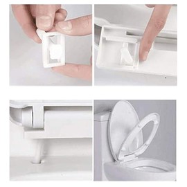 4 Pack Toilet Seat Repair Screws Kits 2.7x2.7CM Plastic Hinge Bolt Screws for Repair Fitting Screw with Nuts Set