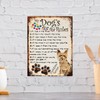 SHAWPRINT MY DOG'S RULES RETRO STYLE METAL TIN YORKSHIRE TERRIER