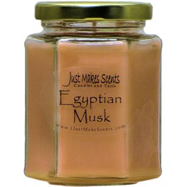 Just Makes Scents Egyptian Musk Scented Blended Soy Candles (8 oz) …