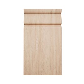 3 3/4"W x 6 1/2"H x 1"P Americraft Solid Hardwood Stain Grade Traditional Plinth Block, Red Oak